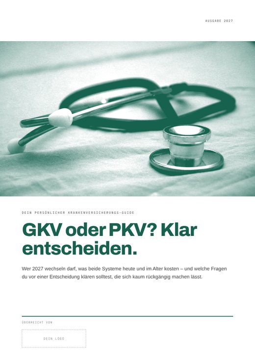 Titelseite Krankenversicherungs-Guide